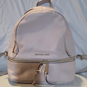 Michael Kors Light Pink Leather Backpack